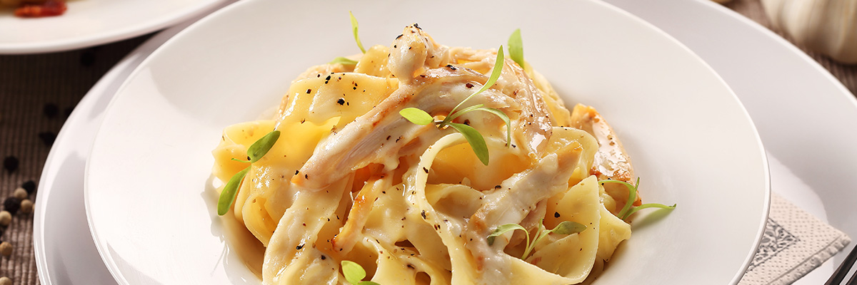 Fettuccine Salmon Carbonara